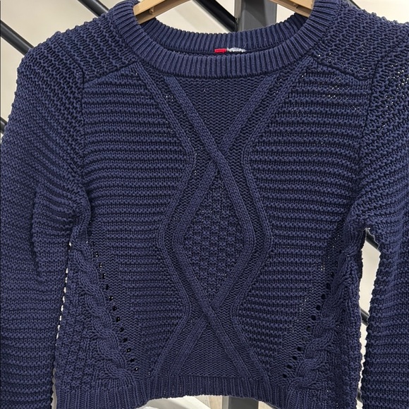 H &M  Navy Blue Cable Knit Sweater - Picture 2 of 4